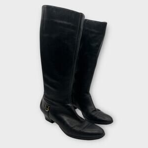 Vintage Black Selby Comfort Flex Tall Black Boots Equestrian English Boho 9.5